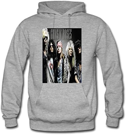 JITAU Popular Guns N' Roses Long Sleeve Hoodies For boy's X-Large Gray