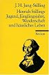 Henrich Stillings Jugend, J�nglingsjahre, Wanderschaft und h�usliches Leben