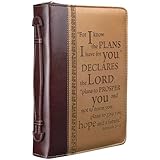 "I Know the Plans" Two-tone Bible / Book Cover - Jeremiah 29:11 (Large)