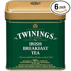 Twinings Irish Breakfast Tea, Loose Tea, 3.53 -Ounce Tins (Pack of 6)
