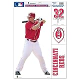 Cincinnati Reds Jay Bruce Official 11"x17" Car Window Cling Decal