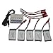 Blomiky 5 3.7v 800mah 25C Battery and charger for Holy HS110W HS200W Stone X300C X400C MJX X400 X800 RC Quadcopter Drone X400 Battery 5 pack