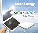Smart-One Solar Power Charger, The latest generation all-in-one Solar Charger/Portable Battery with an high-Flux LED light, compatible with Apple iPhone 4, iPhone 4S, Amazon Kindle Fire and most smartphones (4W Solar modules and 7000mA large battery)