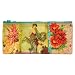 Blue Q Flower Recycled Zipper Pouch