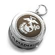 UNITED STATES MARINE CORPS USMC EAGLE SEMPER FI VODKA SCOTCH WHISKEY TRAVEL METAL DRINK FOLDING CUP SHOT GLASS KEYCHAIN