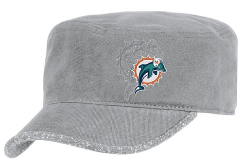NFL Women's Second Season Hook Military Adjustable Hat - Y231W (Miami Dolphins, One Size Fits All)