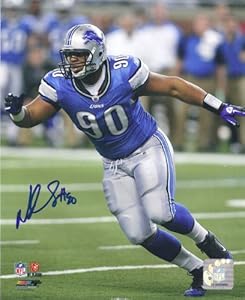 Ndamukong Suh Autographed Detroit Lions 8x10 Photo