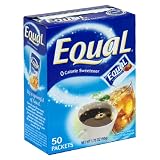 Equal Sweetener, Packets, 50-Count Boxes (Pack of 12)