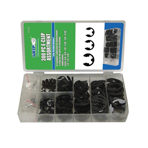 Grip 43165 300-Piece E-Clip Assortment Set