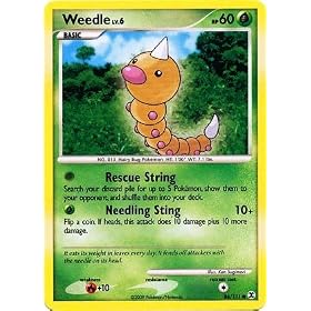 Pokemon Platinum Rising Rivals Single Card Weedle #86 Common