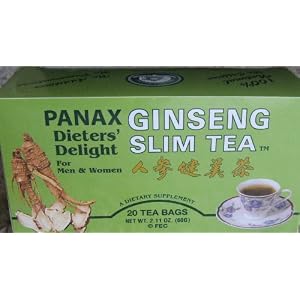 Panax Ginseng Slim Tea, Dieters Delight for Men & Women 20 Tea Bags