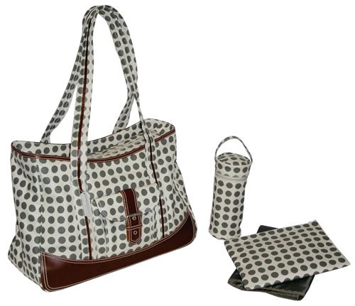 51rqw8TD LL. SL500  Kalencom Heavenly Dots Cafe Au Lait Week Ender Diaper Bag Free Shipping