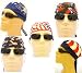 Set of 5 American Flag and Eagle Biker's Headwraps/ Du-Rags/ Bandanas, United States Medical Cap, U.S. Flag Bandana, Stars and Stripes Patriotic Headband, Red, White, Blue and Black Colors, Breathable and LIGHTWEIGHT 100% Cotton, One Size to Fit Men, Women and Teens, America, USA, Suitable for Cancer Patients and Survivors, Athletes, Medical, Welding, Healthcare, Bikers, Truckers, Painters and Food Workers to Keep Hair Out of Face