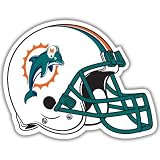 Miami Dolphins NFL Football bumper sticker 5"x 4"