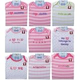 Luvable Friends Sayings Bodysuits for Baby Girls
