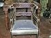 White Metal Cladded Lacquer Hand Paint Meenakari Wooden Indian Decorative Indoor Chair