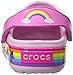 Crocs Kids' CrocsLights Rainbow Heart Light-Up Clog (Infant/Toddler/Little Kid/Big Kid), Ballerina Pink, 2 M US Little Kid