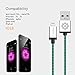 iPhone 6S Cable,Apple Certified F-color 6ft Braided 8 pin Lightning Charge and Data Sync Cable for iPhone 8 7 6s 6 Plus 5 5s 5c, iPhone SE, iPad Pro, iPad Mini 4, iPad Air 2 Mini, iPod 5, Silver