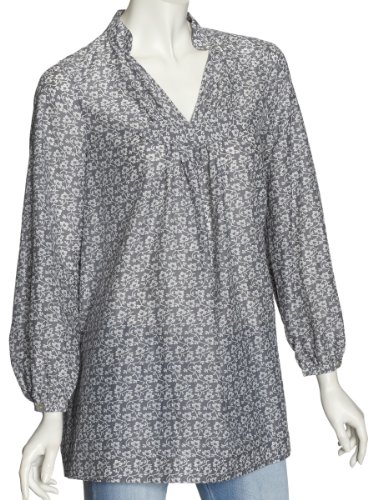 Natural Wave Flower E022.10 Damen Shirts/ T-Shirts, Gr. 50, 8, grau (Grey/ white Grey/ white)