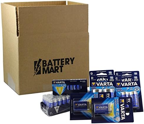Varta Alkaline Bundle Pack - AA, AAA, C, D, & 9V Batteries. BatteryMart is the ONLY LEGITIMATE Seller of this item.