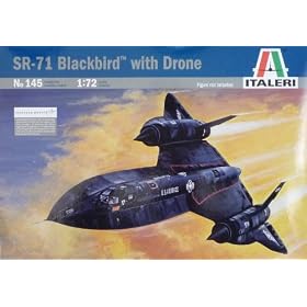Italeri 145 SR-71 Blackbird w/Drone 1:72 Plastic Kit