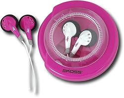 Koss "Susan G. Komen for the Cure" SportBuds Earphones with Wind-Up Storage Case (Pink, 2 Pairs)