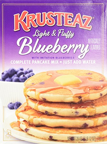 Krusteaz Pancake Mix, Blueberry, 28-Ounce Boxes (Pack of 2)