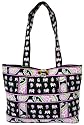 Vera Bradley Pink Elephants Tic Tac Tote Bag Purse New