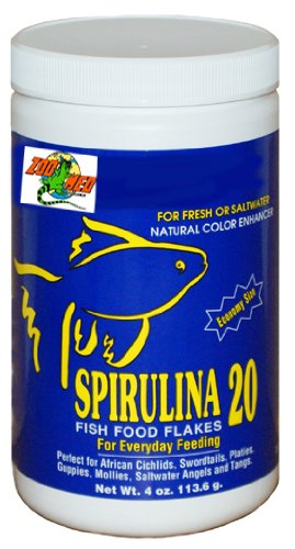 Spirulina 20 Flake Fish Food, 4-Ounce