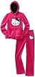 Hello Kitty Girls 7-16 Velour Active Set with Sequin Bow