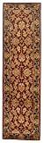 2'3 x 14' Runner Safavieh HG628C-214 Red/Black Color Hand Tufted Indian Heritage Collection Rug