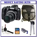 Pentax X70 12MP CCD Digital Camera with 24x Optical Triple Shake Reduction + Willoughby's 2GB Travelers Package