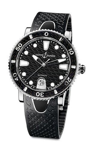 Ulysse Nardin Women's 8103-101-3/02 Marine Lady Divers Black Watch