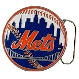 MLB New York Mets Pewter Belt Buckle