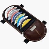 Targus cdProjects V.2 - Case for CD/DVD discs - 12 discs - koskin - brown