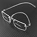 Astra Depot 1 Pair Bifocal Unisex Stylish Frameless Rimless Reader Reading Glasses Eyewear +2.00 Includes Smoke Portable Hard Case