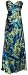 Paisley Floral Print Satin Beaded Formal Gown Prom Dress