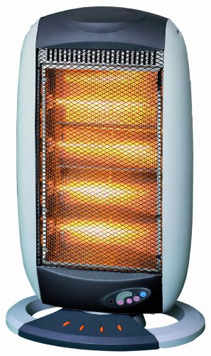 Eclipse 1600 Watts Oscillating Halogen Heater With Remote Control + Timer Function