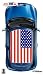 Mini Cooper United States Flag Roof Graphic Kit 1