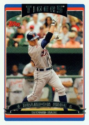 2006 Topps Baseball Card # 28 Brandon Inge Detroit Tigers