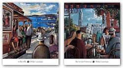 Bar in San Francisco-In The Hills Set by Didier Lourenco 27"x27" Art Print Poster