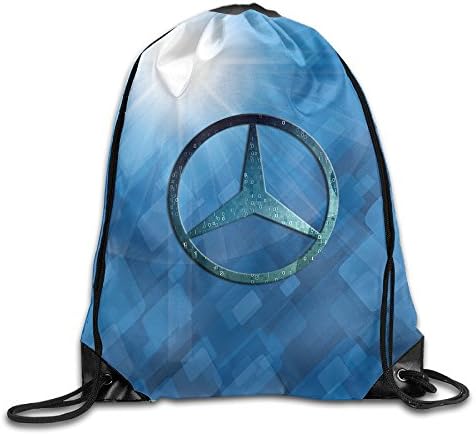 ZOENA Mercedes Benz Logo Durable Cinch Sackpack Outdoor Valise Bag