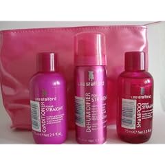 Lee Stafford Pink - Poker Straight Set Inhalt: Dehumidifier Haarspray 50ml + Haarshampoo 75ml + Conditioner Haarsp�lung 75ml + Kosmetiktasche