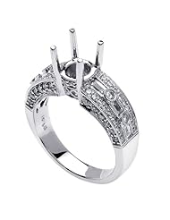 Semi Mounts & Duos With Comfort Fit 14K White Gold Can Also Be Made In Platinum or Other Colors 18K And 24K Is Also Available 1.11ct tw SI1 Clearity and H or I Color