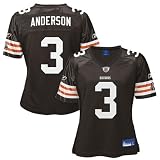 Reebok NFL Equipment Cleveland Browns #3 Derek Anderson Ladies Brown Replica Football Jersey