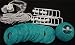 Chinese Japanese Decoration Blue Paper Lantern String Lights 3