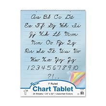 Pacon Colored Paper Chart Tablets, 24 x 32 Inches, 25 Sheets (0074731)