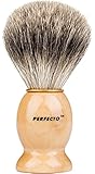Perfecto 100% Pure Badger Shaving Brush-Now On Sale!!! Engineered to deliver the Best Shave of Your Life!!! No Matter what method you use, Safety Razor, Double Edge Razor, Staight Razor or Shaving Razor, This is the Best Badger Brush!!!