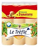 Le Trèfle - 406658 - Papier Toilette - Pèche - 21 + 3 Gratuit