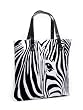 Busch Gardens Zebra White Flock Tote Bag